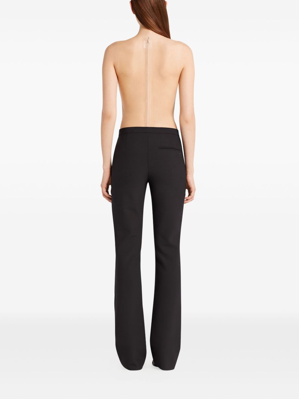 COURREGES PRE Illusion Circle Bodysuit - Black