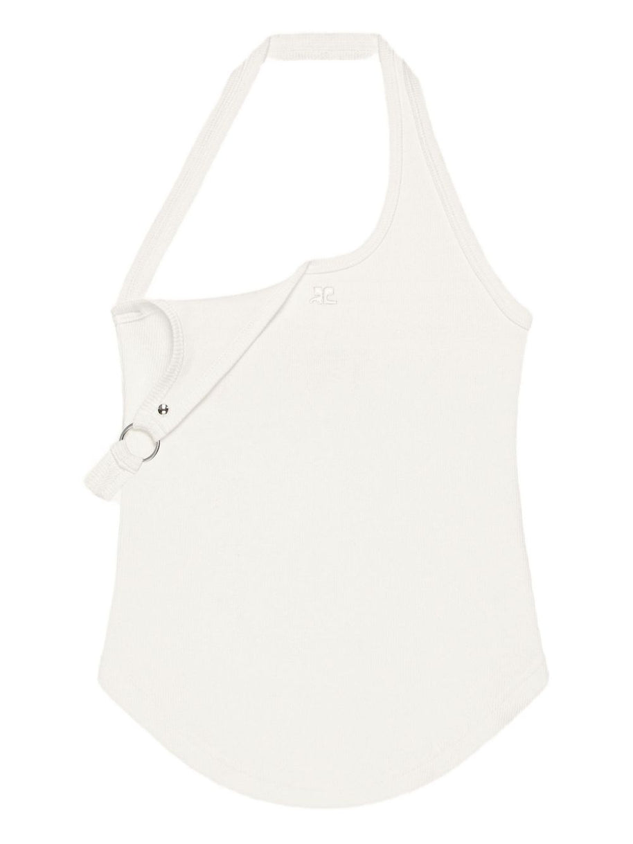 COURREGES PRE 90's Buckle Tank Top - White