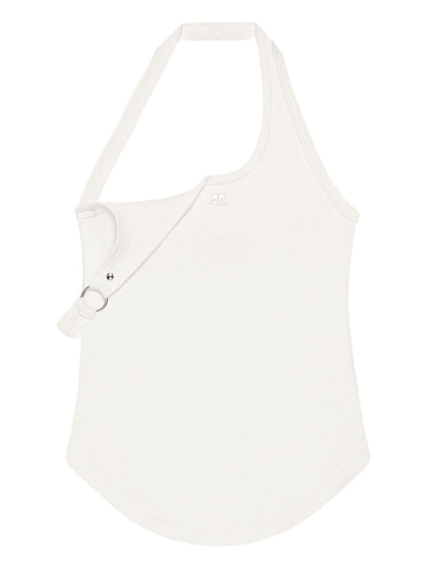 COURREGES PRE 90's Buckle Tank Top - White