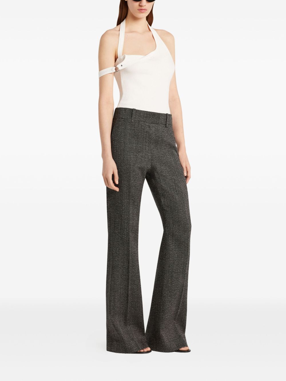 COURREGES PRE 90's Buckle Tank Top - White