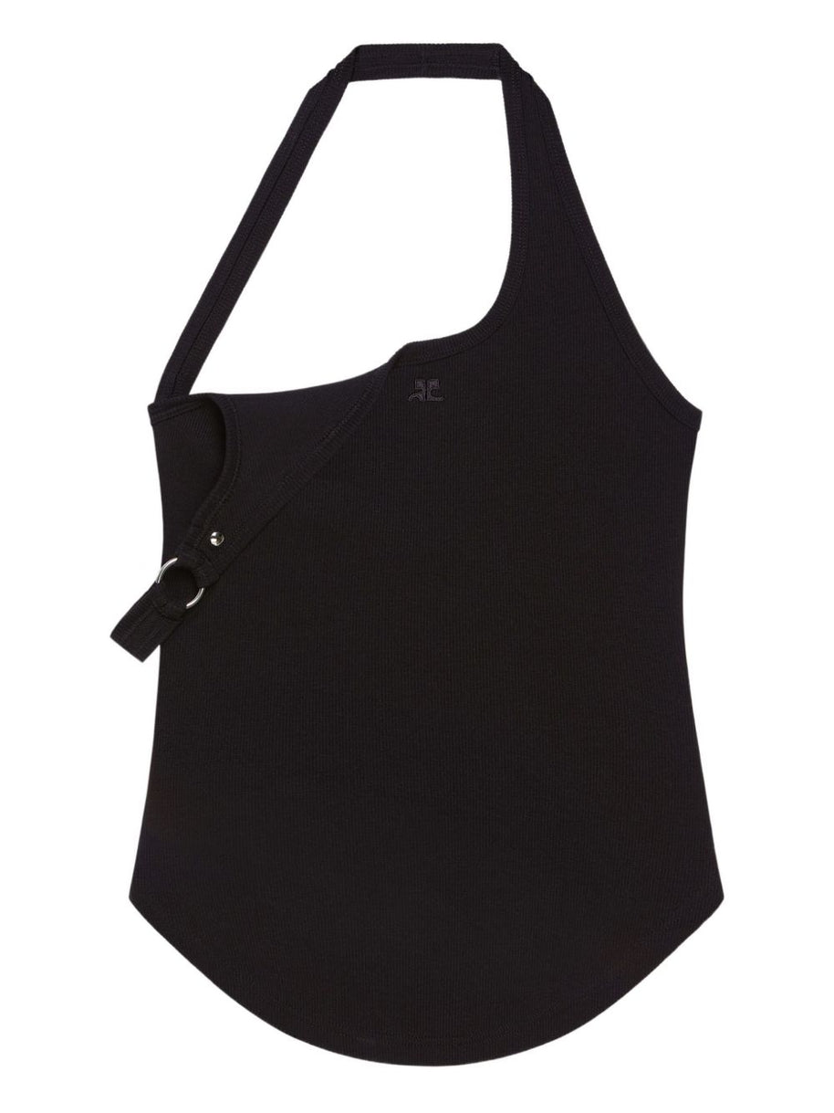 COURREGES PRE 90's Buckle Tank Top - Black