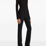 COURREGES PRE Ribbed Polo Shirt - Black