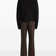 COURREGES PRE Zipped Wool Sweater - Black