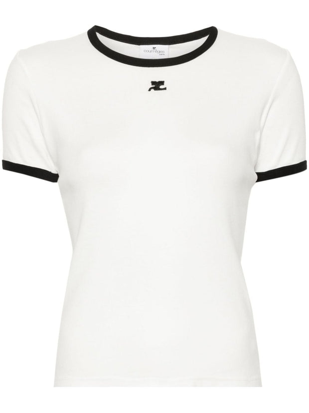 COURREGES PRE Cotton T-shirt - White