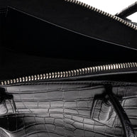 The Attico Crocodile-effect La Passeggiata Medium Leather Shoulder Bag