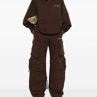 The Attico Logo Cotton Sweatshirt - Brown