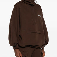 The Attico Logo Cotton Sweatshirt - Brown