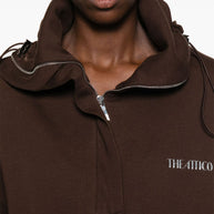 The Attico Logo Cotton Sweatshirt - Brown