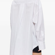 The Attico Logo Cotton Shirt - White