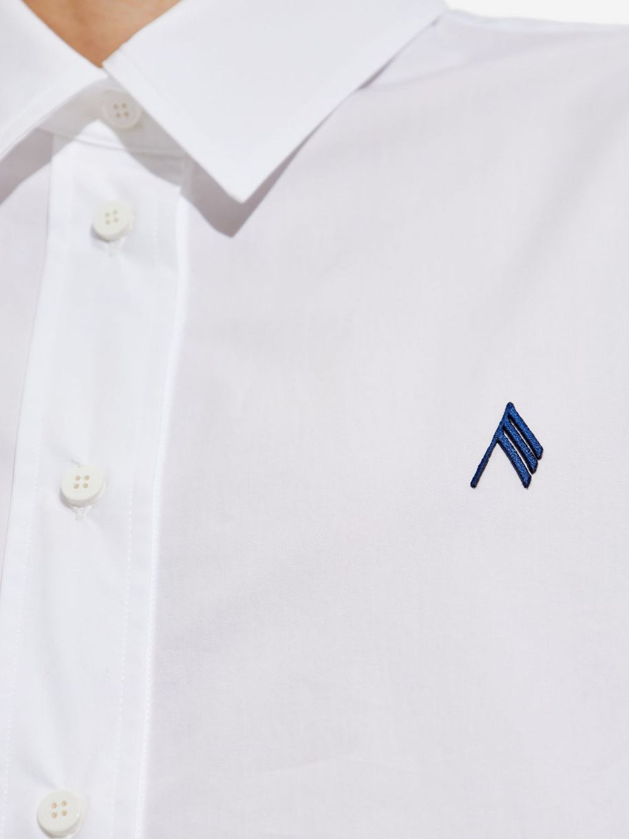 The Attico Logo Cotton Shirt - White