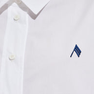 The Attico Logo Cotton Shirt - White