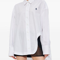 The Attico Logo Cotton Shirt - White