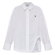 The Attico Logo Cotton Shirt - White