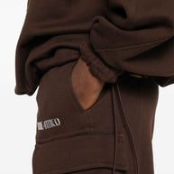 The Attico Cotton Cargo Trousers - Brown