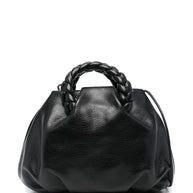 HEREU Bombon Small Leather Handbag - Black