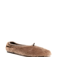 HEREU Puntera Shearling Ballets - Dove Grey