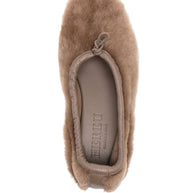 HEREU Puntera Shearling Ballets - Dove Grey