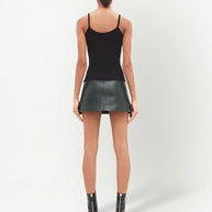 COURREGES RE-EDITION Logo Knitted Tank Top - Black