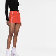 COURREGES RE-EDITION Logo Knitted Turtle-neck Sweater - Black