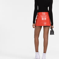 COURREGES RE-EDITION Logo Knitted Turtle-neck Sweater - Black