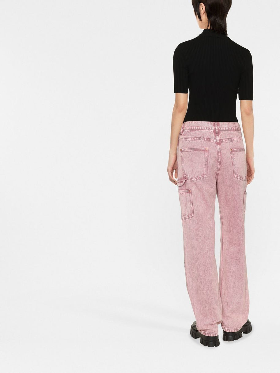 COURREGES RE-EDITION Logo Knitted Top - Black