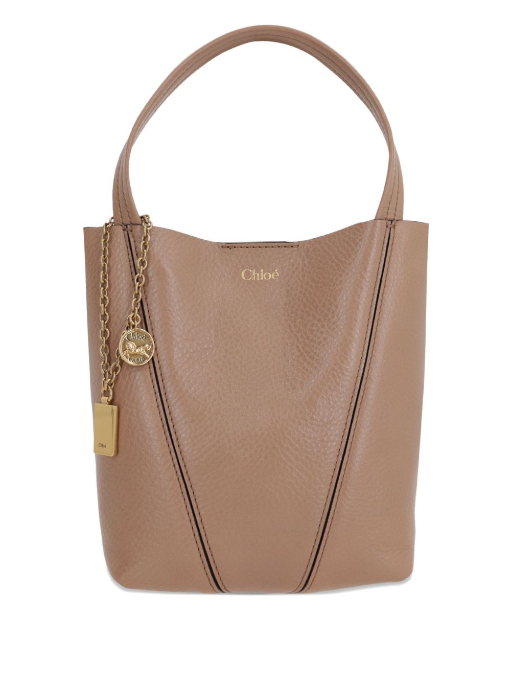 Chloé Spin Small Leather Tote Bag Pink