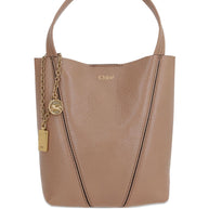 Chloé Spin Small Leather Tote Bag Pink