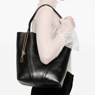 Chloé Spin Medium Leather Bag Black