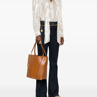 Chloé Spin Medium Leather Bag Brown