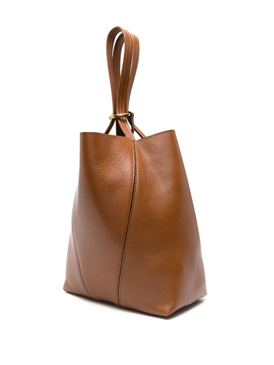 Chloé Spin Medium Leather Bag Brown