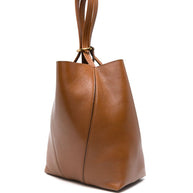 Chloé Spin Medium Leather Bag Brown