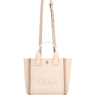 Chloé Carry Small Canvas Tote Bag Beige