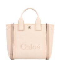 Chloé Carry Small Canvas Tote Bag Beige