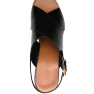 Chloé Maxime Wedge Sandals Black