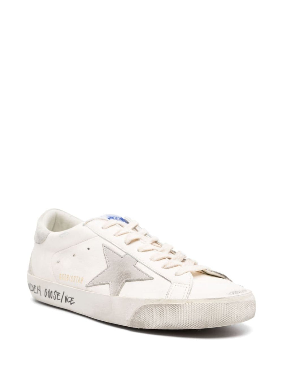 Golden Goose Super-Star Leather Sneakers - Grey