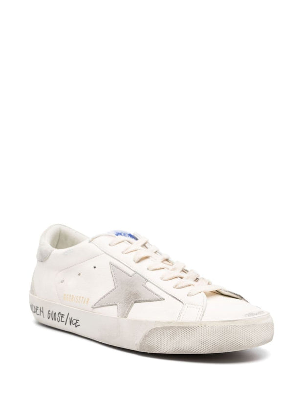 Golden Goose Super-Star Leather Sneakers - Grey