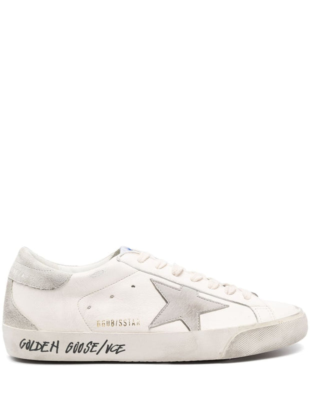 Golden Goose Super-Star Leather Sneakers - Grey
