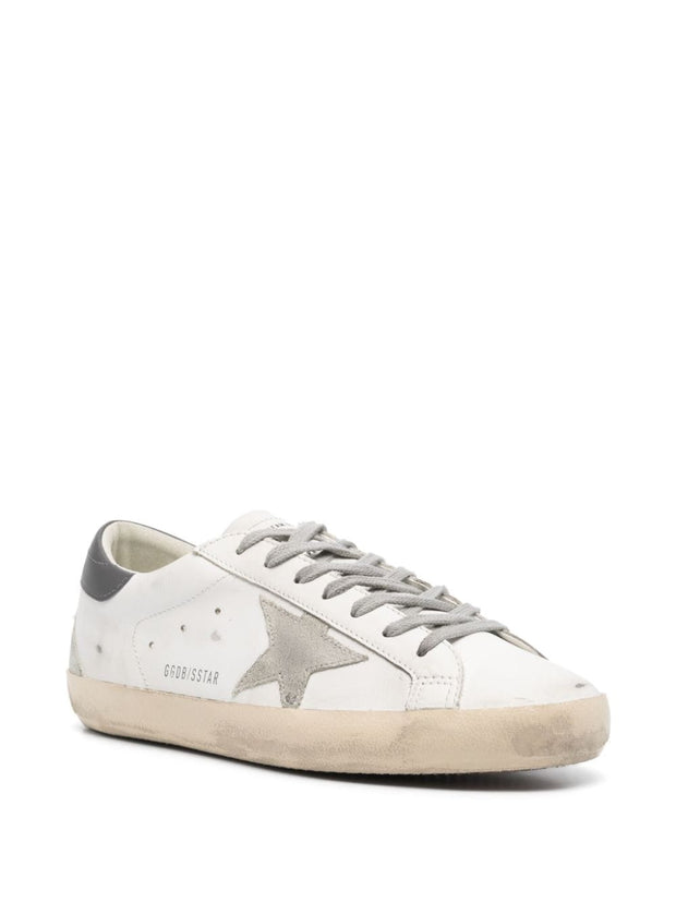 Golden Goose Super-star Leather Sneakers - Grey