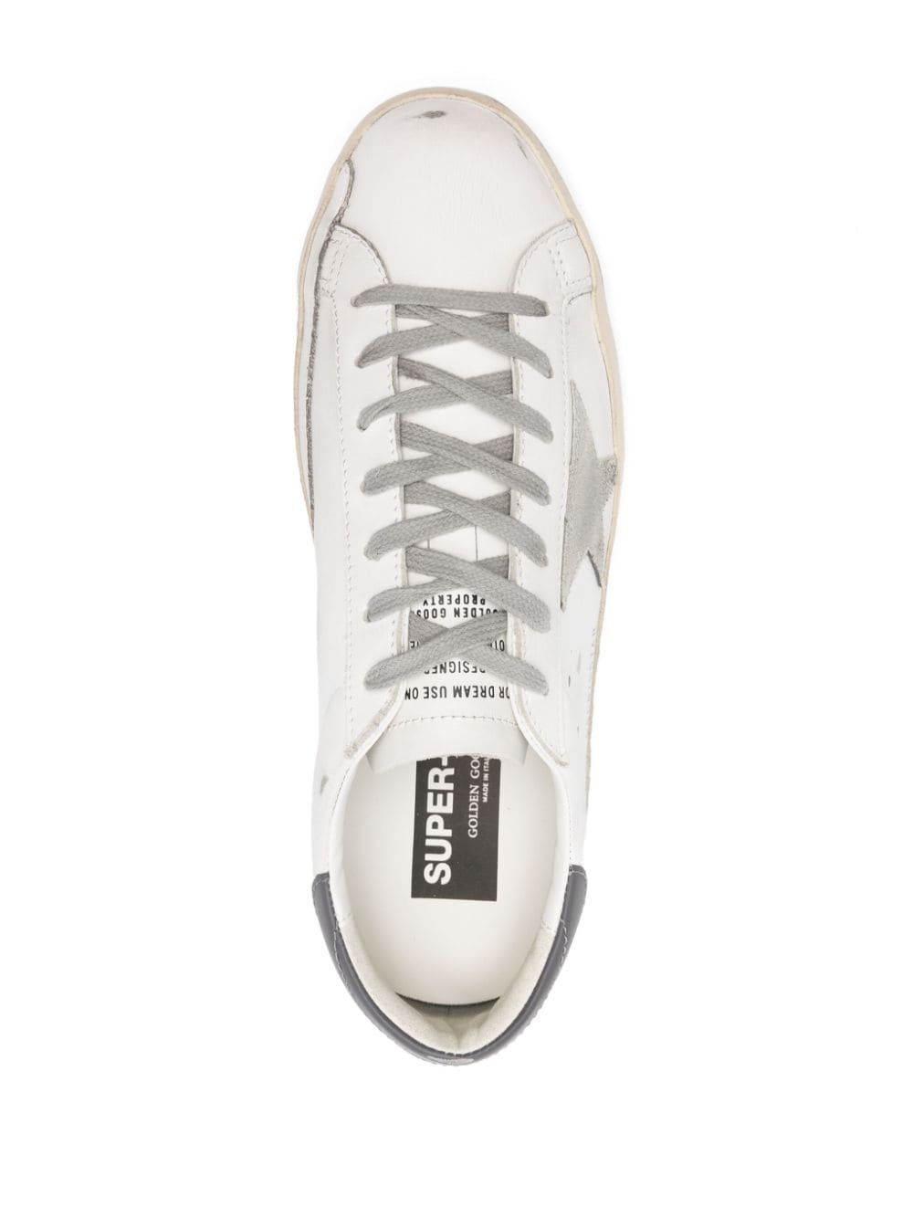 Golden Goose Super-star Leather Sneakers - Grey