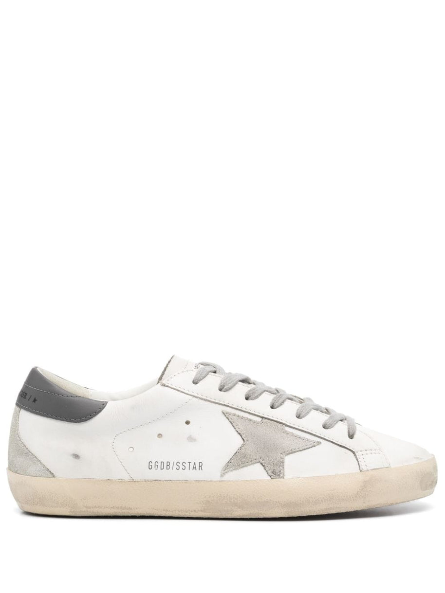 Golden Goose Super-star Leather Sneakers - Grey