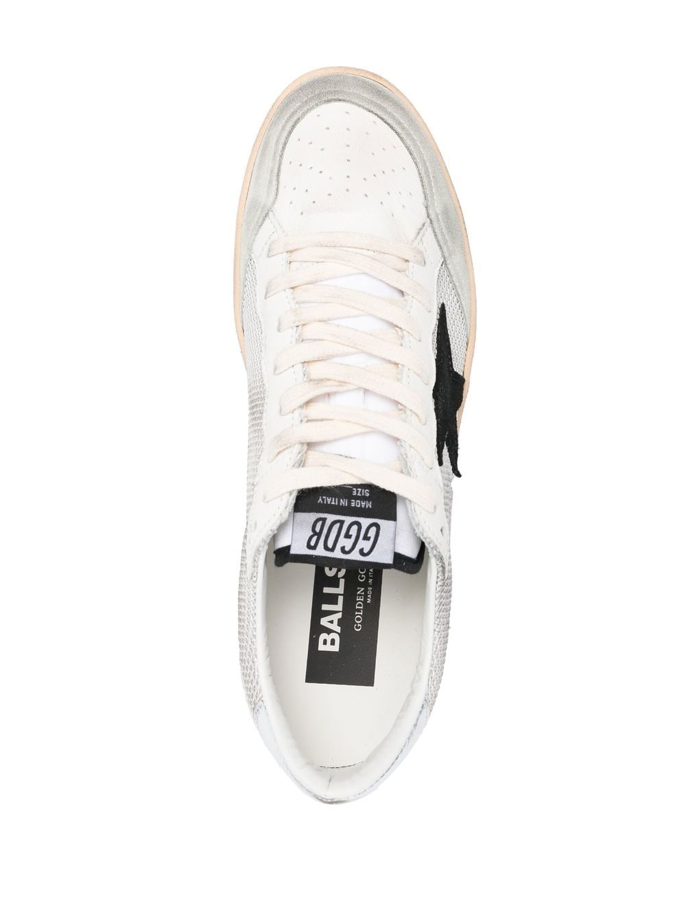 Golden Goose Ball Star Leather Sneakers - Grey
