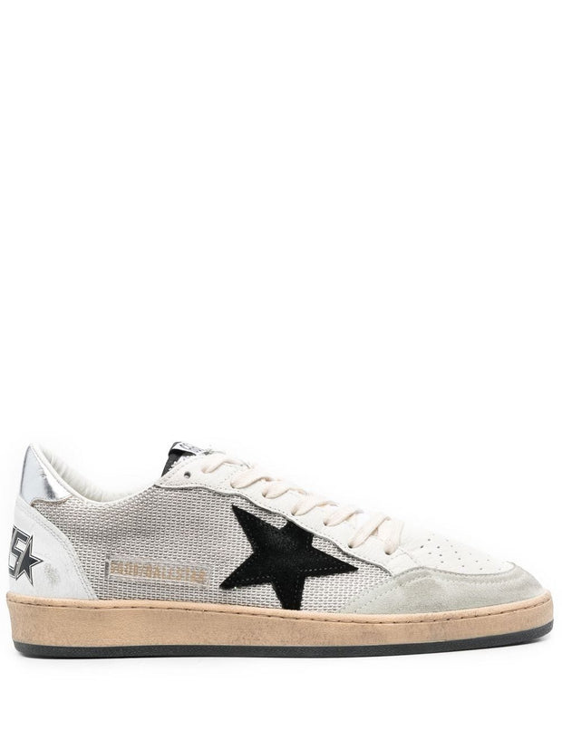 Golden Goose Ball Star Leather Sneakers - Grey