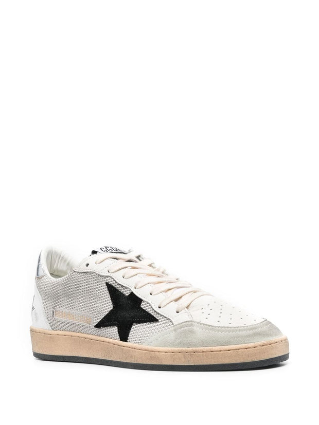 Golden Goose Ball Star Leather Sneakers - Grey