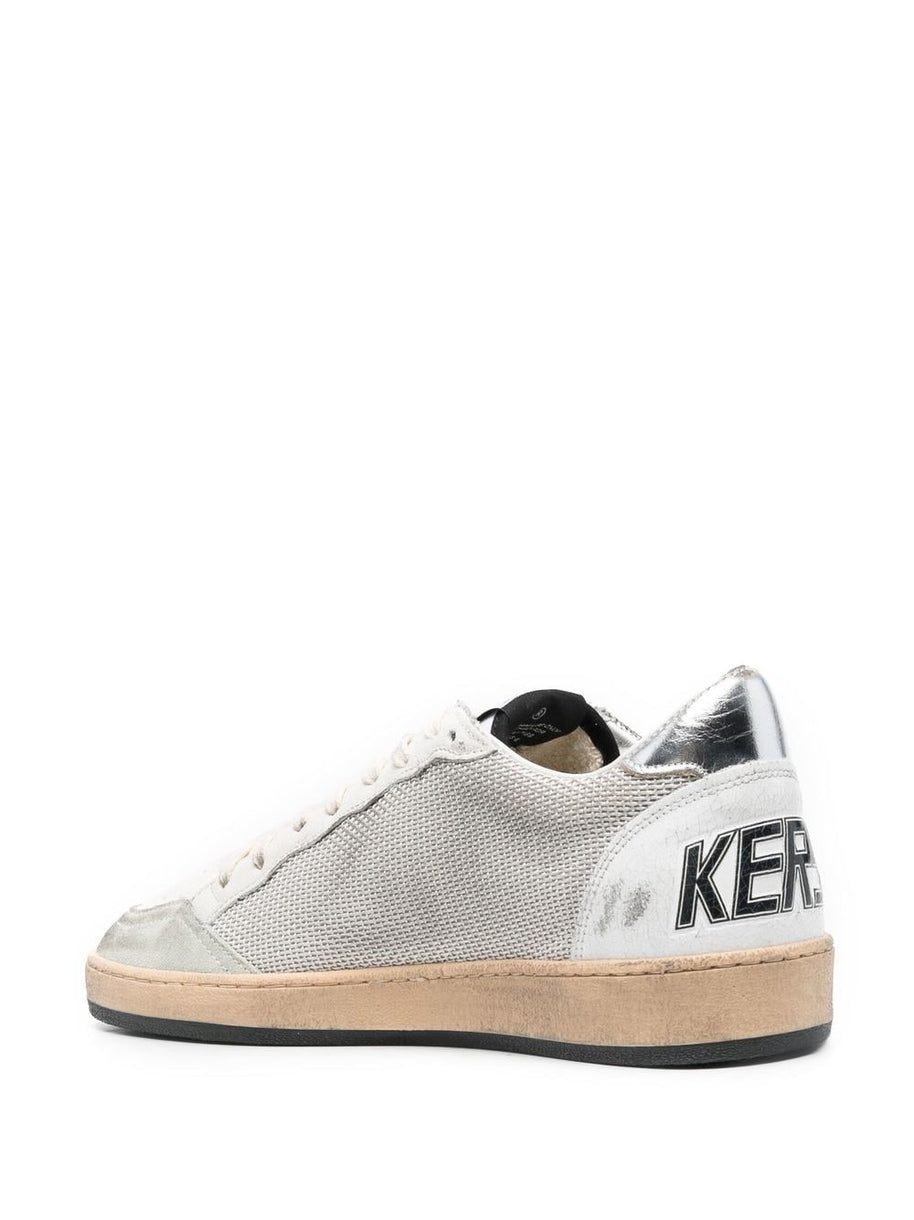 Golden Goose Ball Star Leather Sneakers - Grey