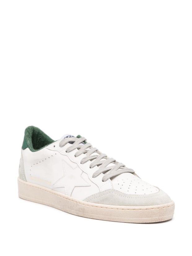 Golden Goose Ball Star Leather Sneakers - Green