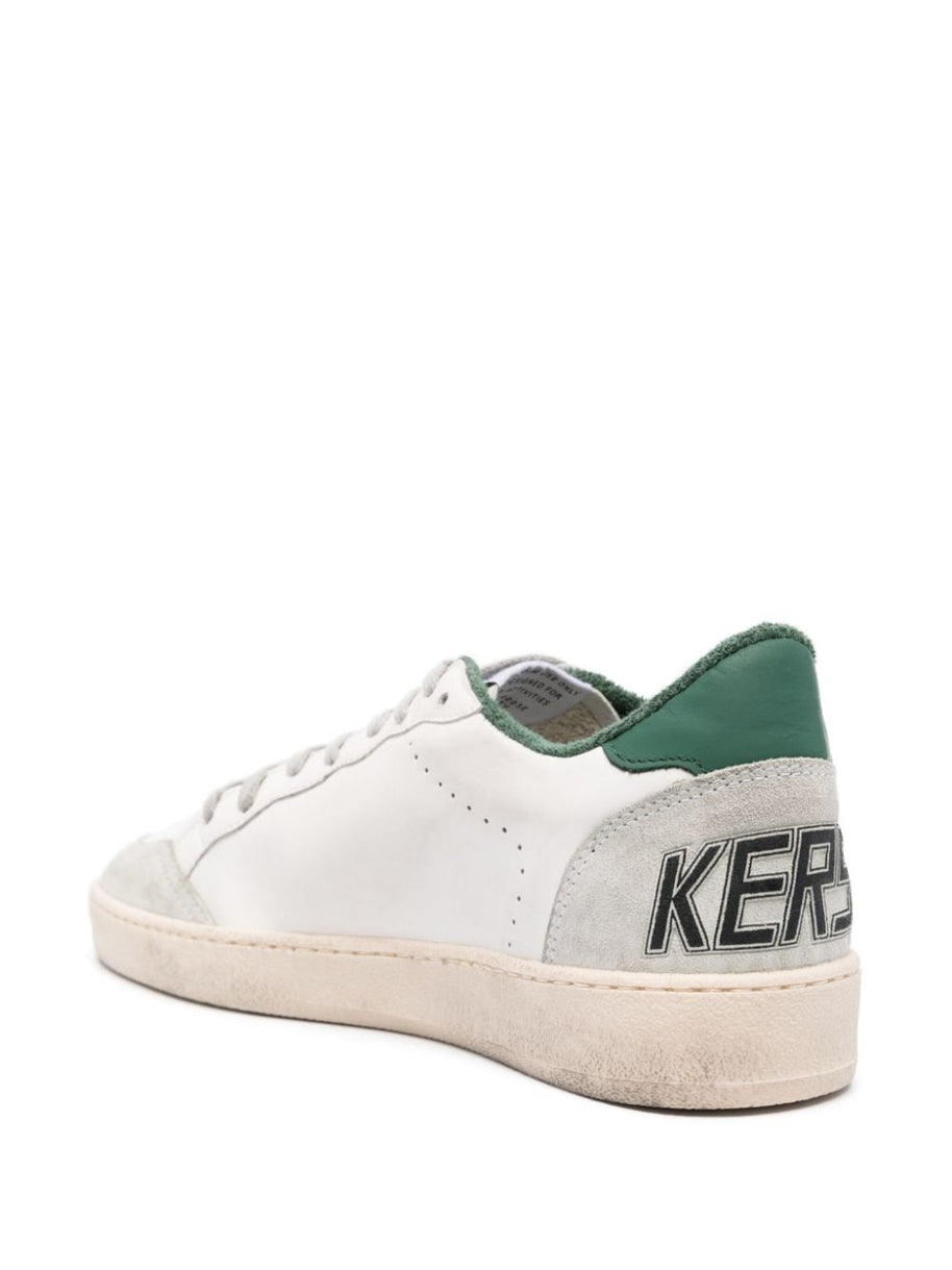 Golden Goose Ball Star Leather Sneakers - Green