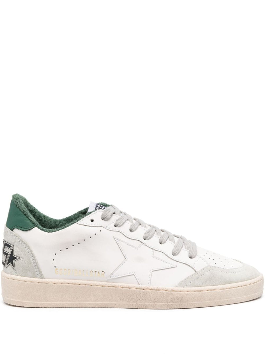 Golden Goose Ball Star Leather Sneakers - Green