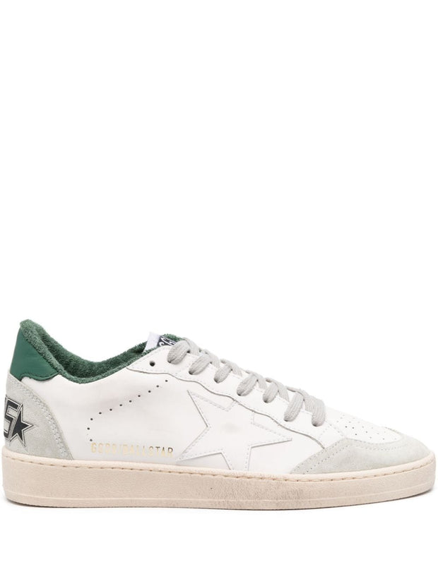 Golden Goose Ball Star Leather Sneakers - Green