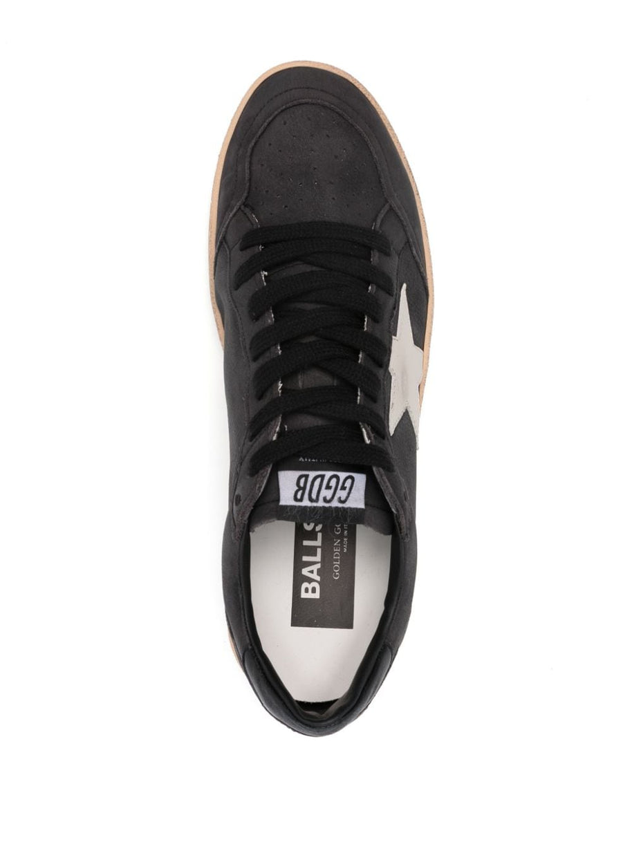 Golden Goose Ball Star Leather Sneakers - Grey