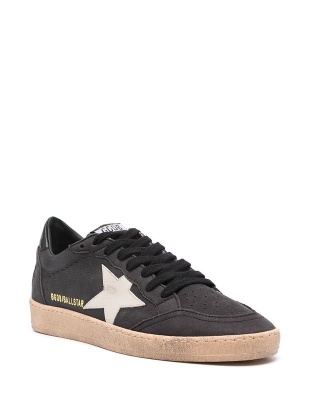 Golden Goose Ball Star Leather Sneakers - Grey